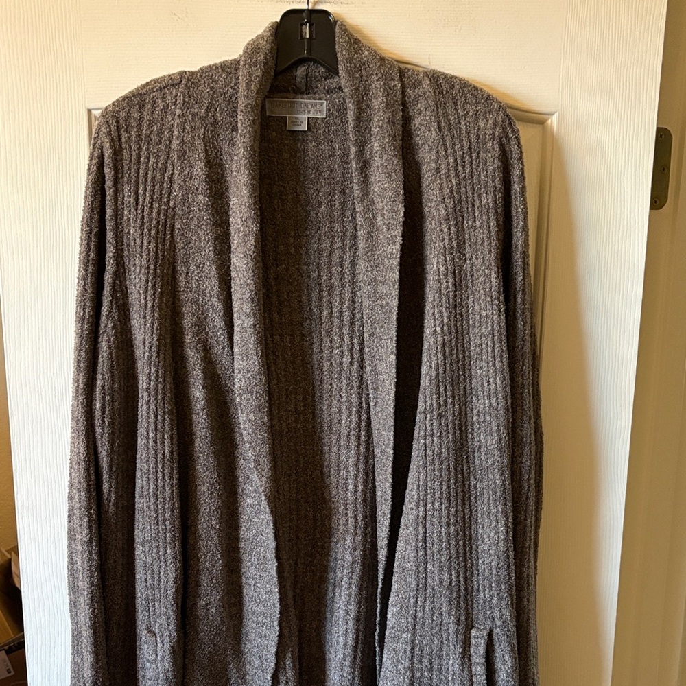 Barefoot Dreams EUC Brown CozyChic Lite Cardigan size XL